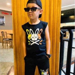 Conjunto Verão kit Infantil juvenil camisa e bermuda Lançamento 2 a 12 anos