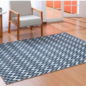 Tapete Sala 1,00x1,40m Pratik Jacquard Antiderrapante Várias Estampas